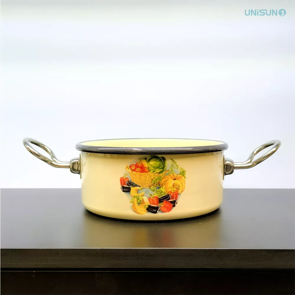 تابه گود دودسته لعابی قطر 23 مدل یونیسان